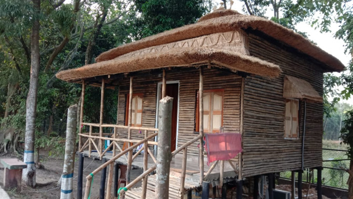 Bamboo house